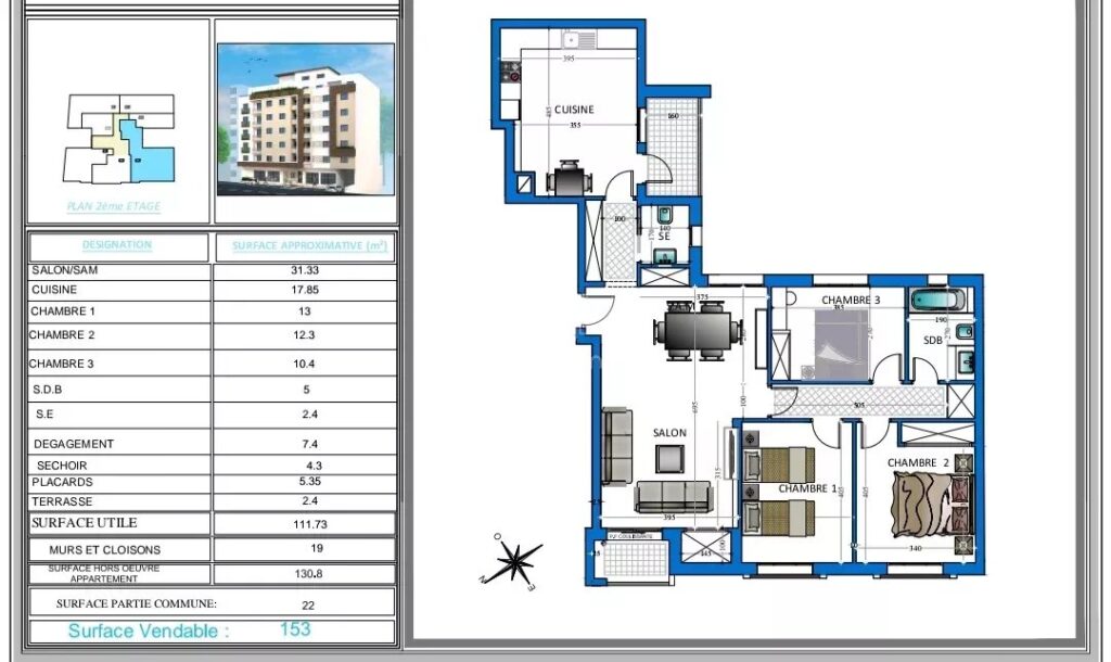 VENTE APPARTEMENT CITÉ RIADH